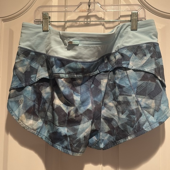lululemon athletica Blue Geometric Athletic Shorts - Picture 3 of 7